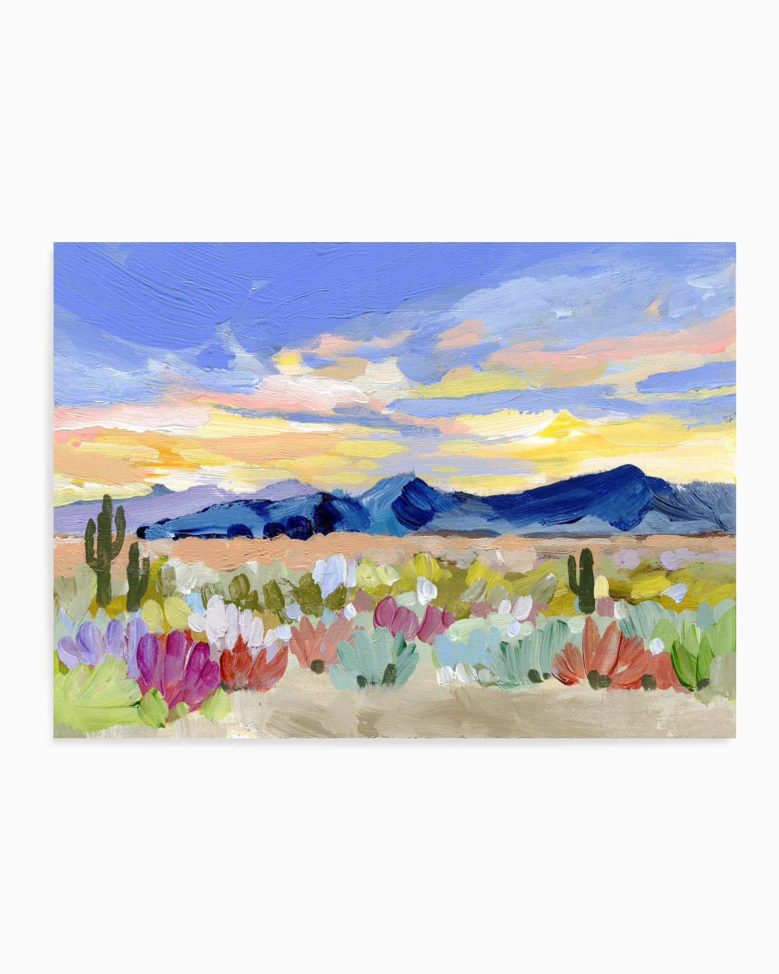 Purple Desert Sunset By Shina Choi | Art Print