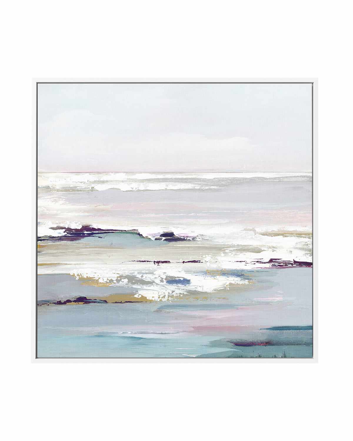 Purple Tides II | Framed Canvas Art Print