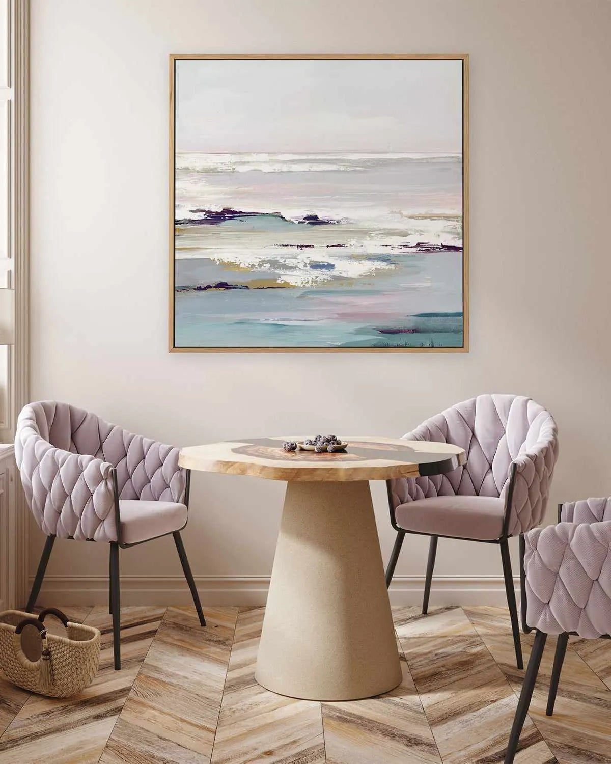 Purple Tides II | Framed Canvas Art Print from Olive et Oriel where you can shop wallpaper and artworks online