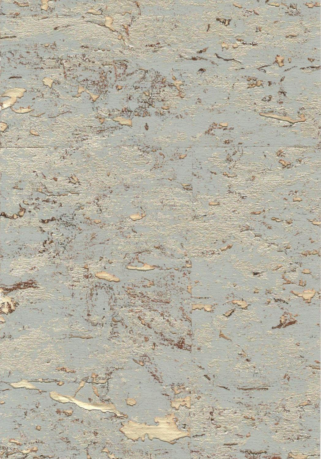 Sage & Gold Fleck cork wallpaper — natural cork wallcovering texture