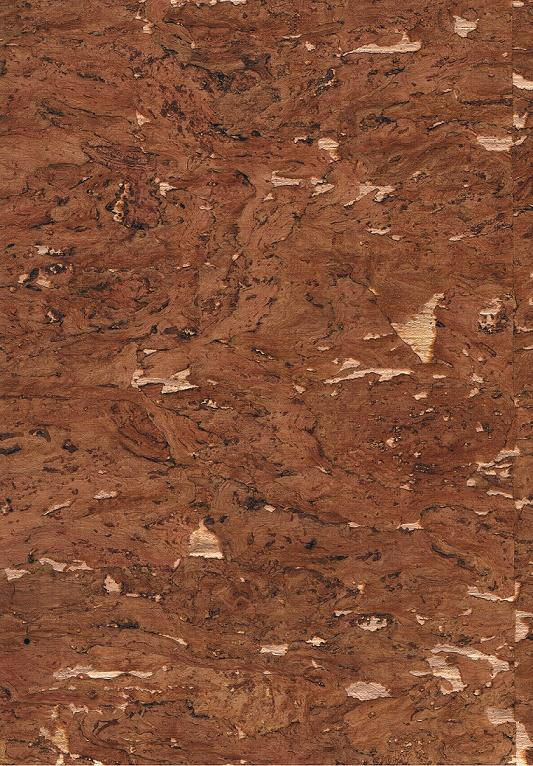 Terracotta cork wallpaper — natural cork wallcovering texture