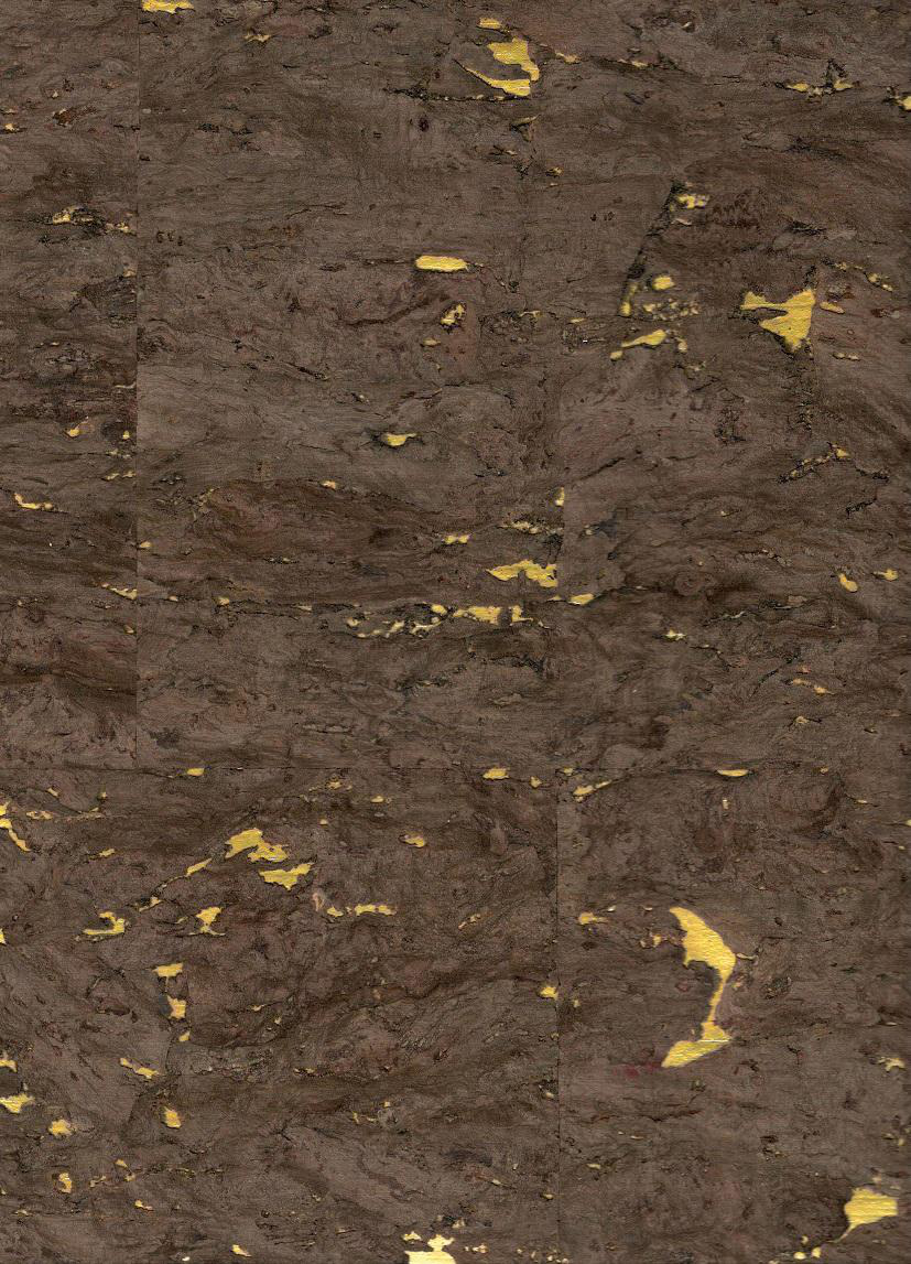 Taupe & Gold cork wallpaper — natural cork wallcovering texture