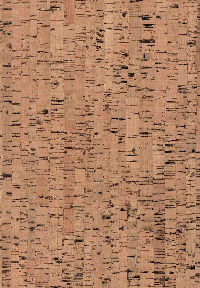 Blonde Linear cork wallpaper — natural cork wallcovering texture