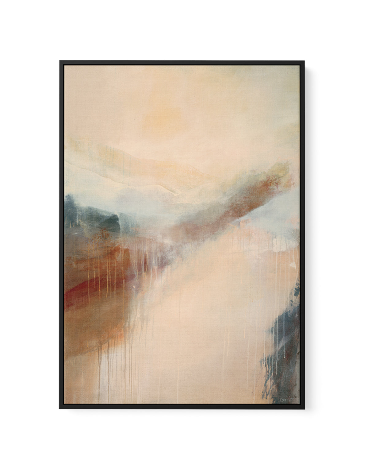 Quai de Brume by Marie-Pierre Goudreault | Framed Canvas Art Print