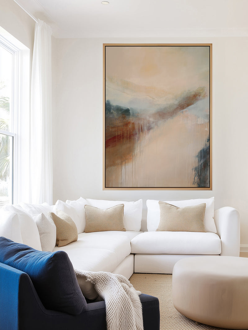 Quai de Brume by Marie-Pierre Goudreault | Framed Canvas Art Print