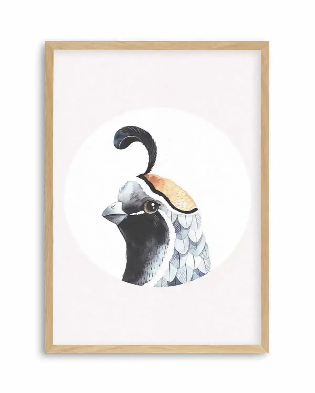 Quail Art Print from Olive et Oriel where you can shop wallpaper and artworks online