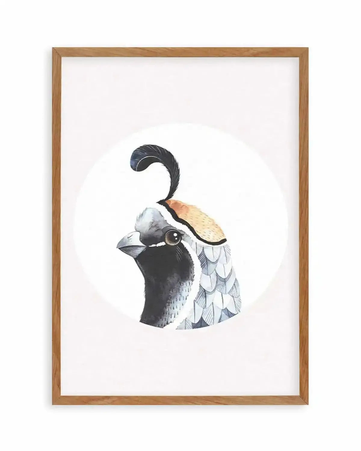 Quail Art Print from Olive et Oriel where you can shop wallpaper and artworks online