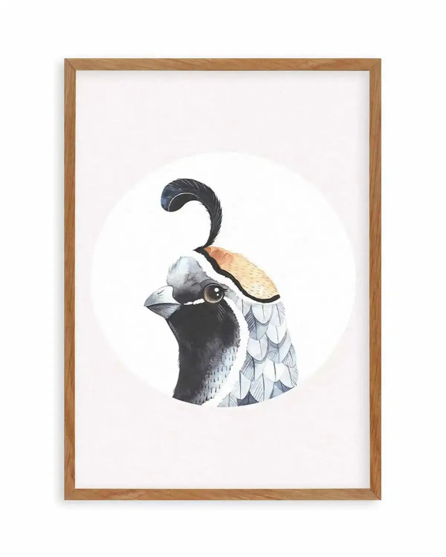 Quail Art Print from Olive et Oriel where you can shop wallpaper and artworks online