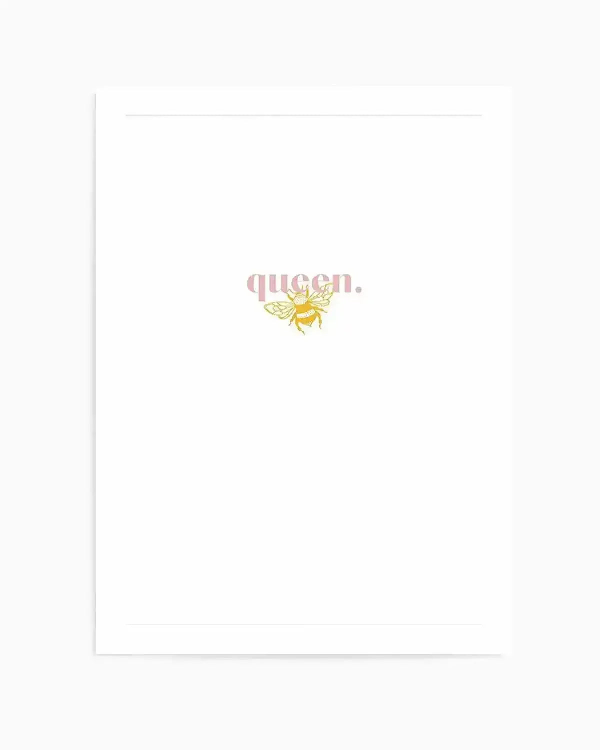 Queen Bee Art Print from Olive et Oriel where you can shop wallpaper and artworks online