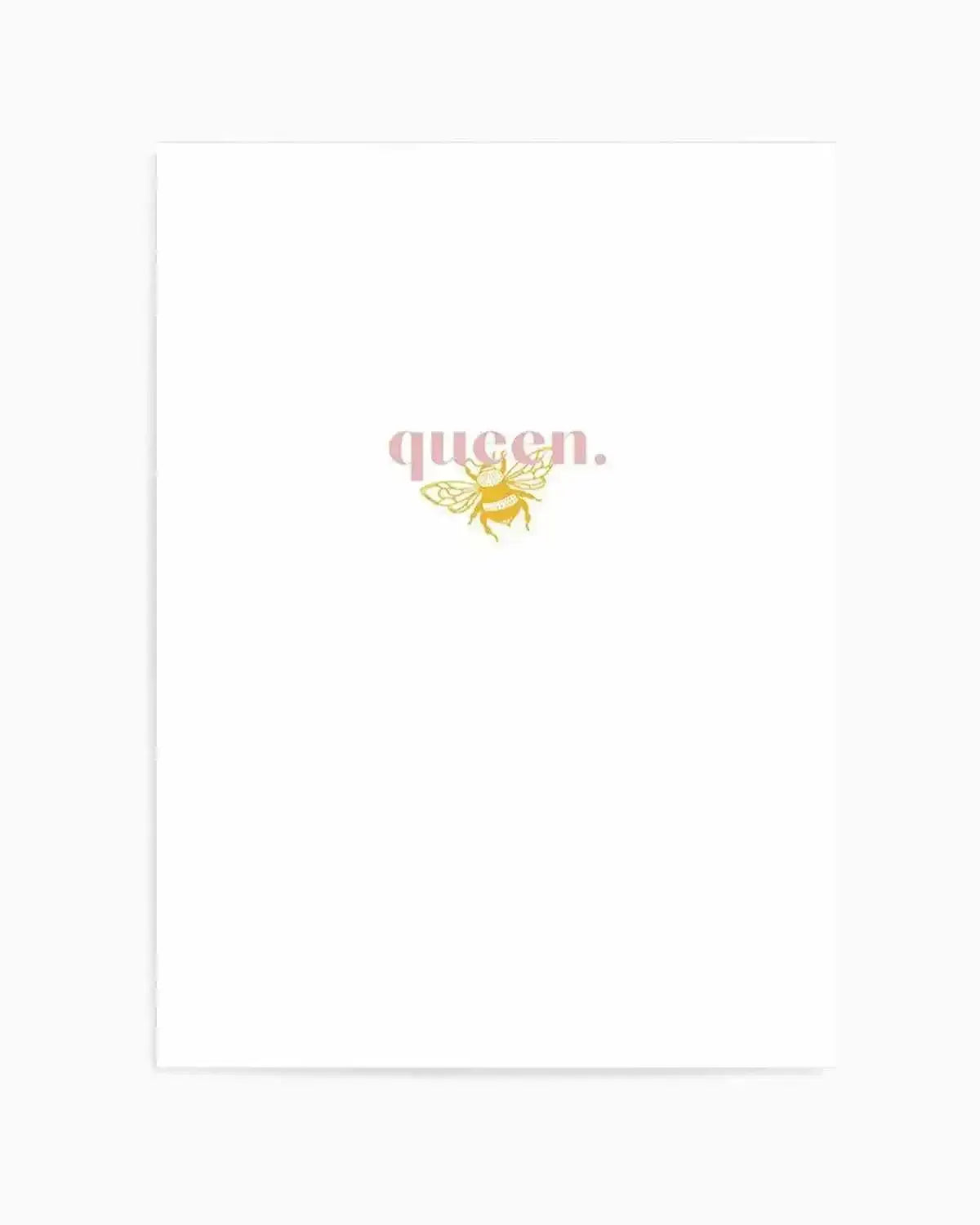 Queen Bee Art Print from Olive et Oriel where you can shop wallpaper and artworks online