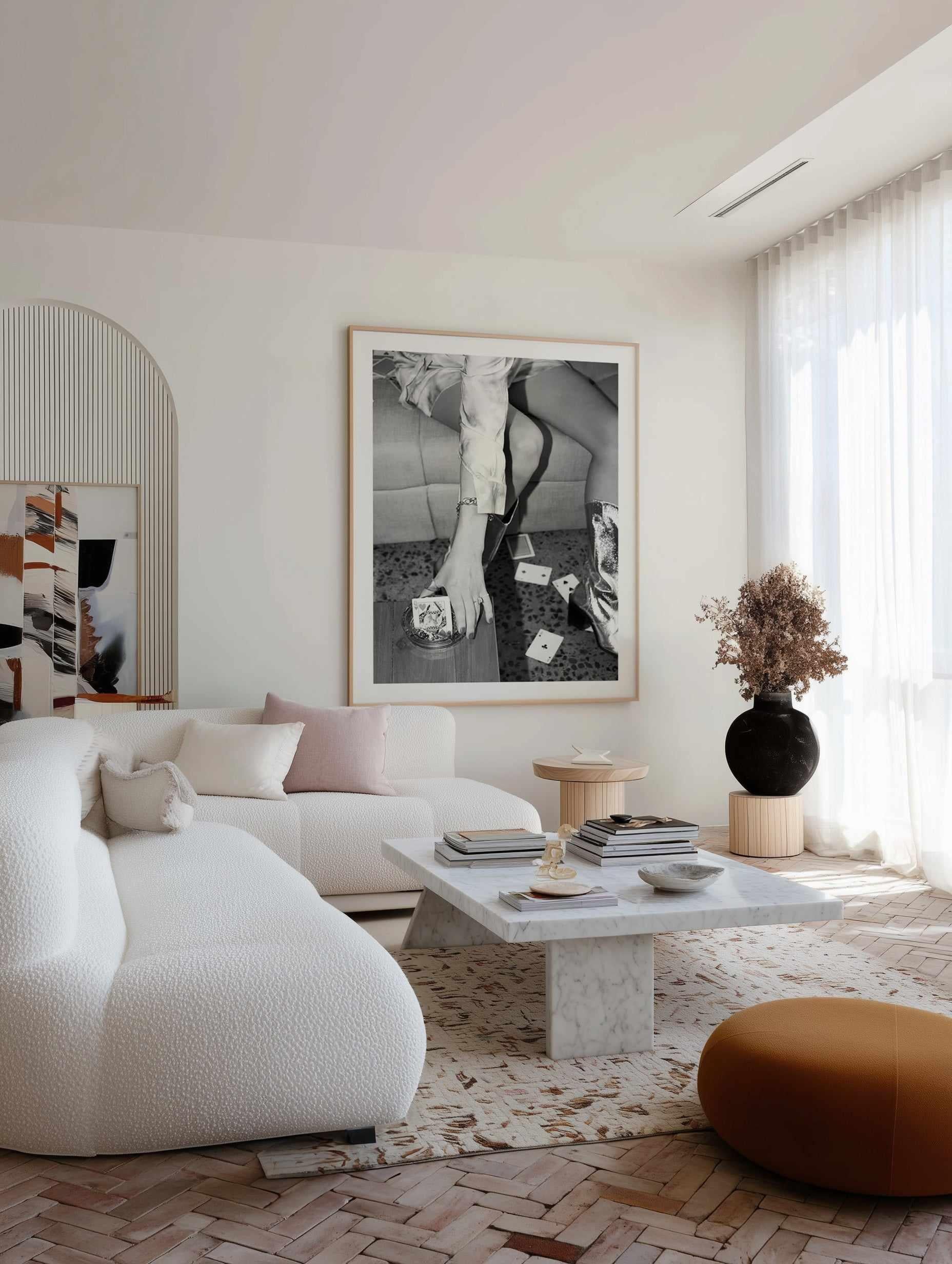 Queen of Hearts I B&W by Amy Hallam | Art Print from Olive et Oriel where you can shop wallpaper and artworks online