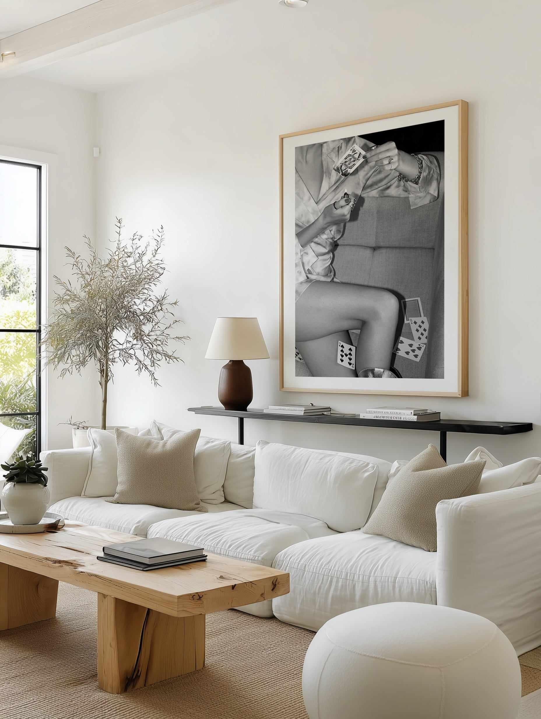 Queen of Hearts II B&W by Amy Hallam | Art Print from Olive et Oriel where you can shop wallpaper and artworks online