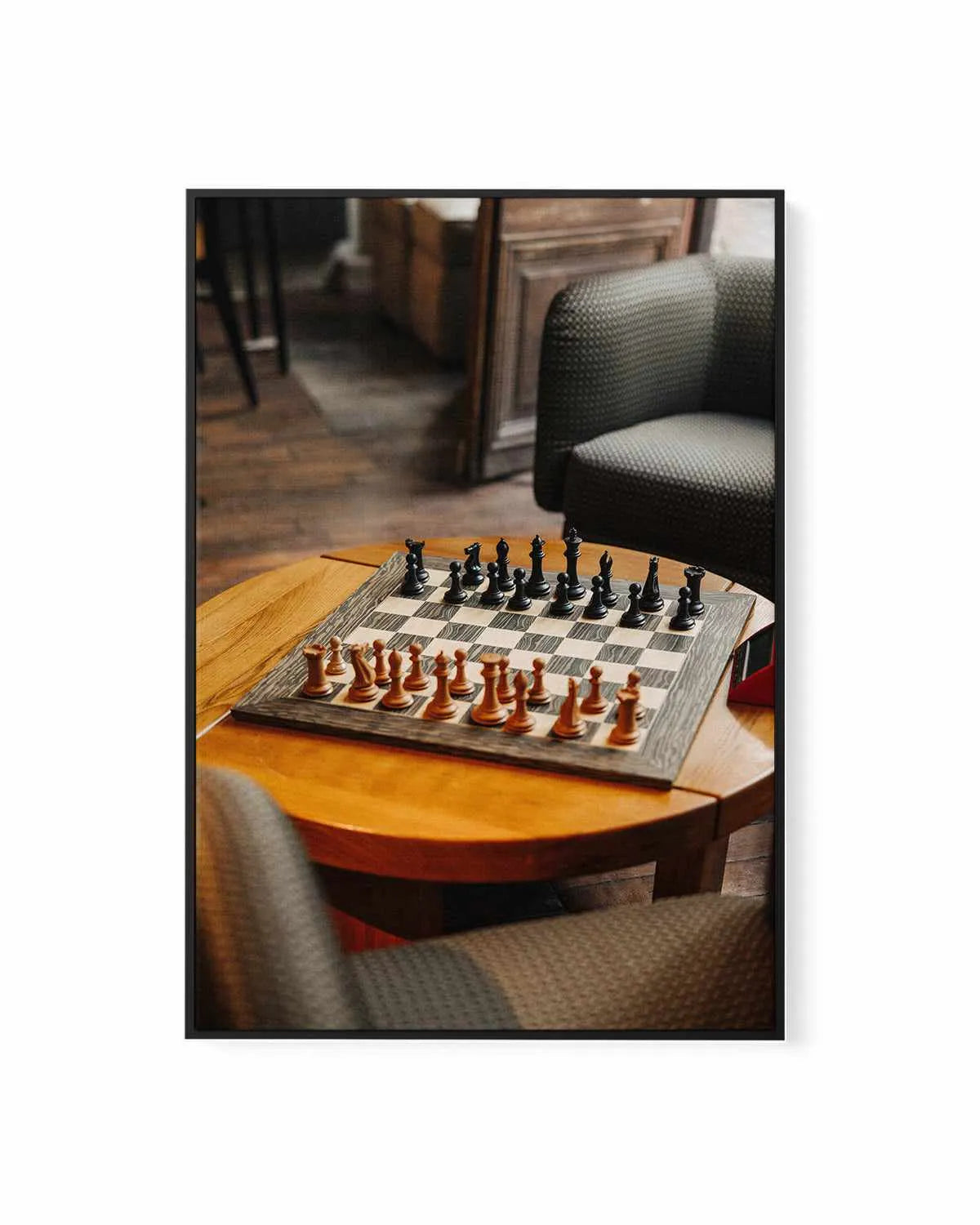 Queens Gambit by Jovani Demetrie | Framed Canvas Art Print from Olive et Oriel where you can shop wallpaper and artworks online