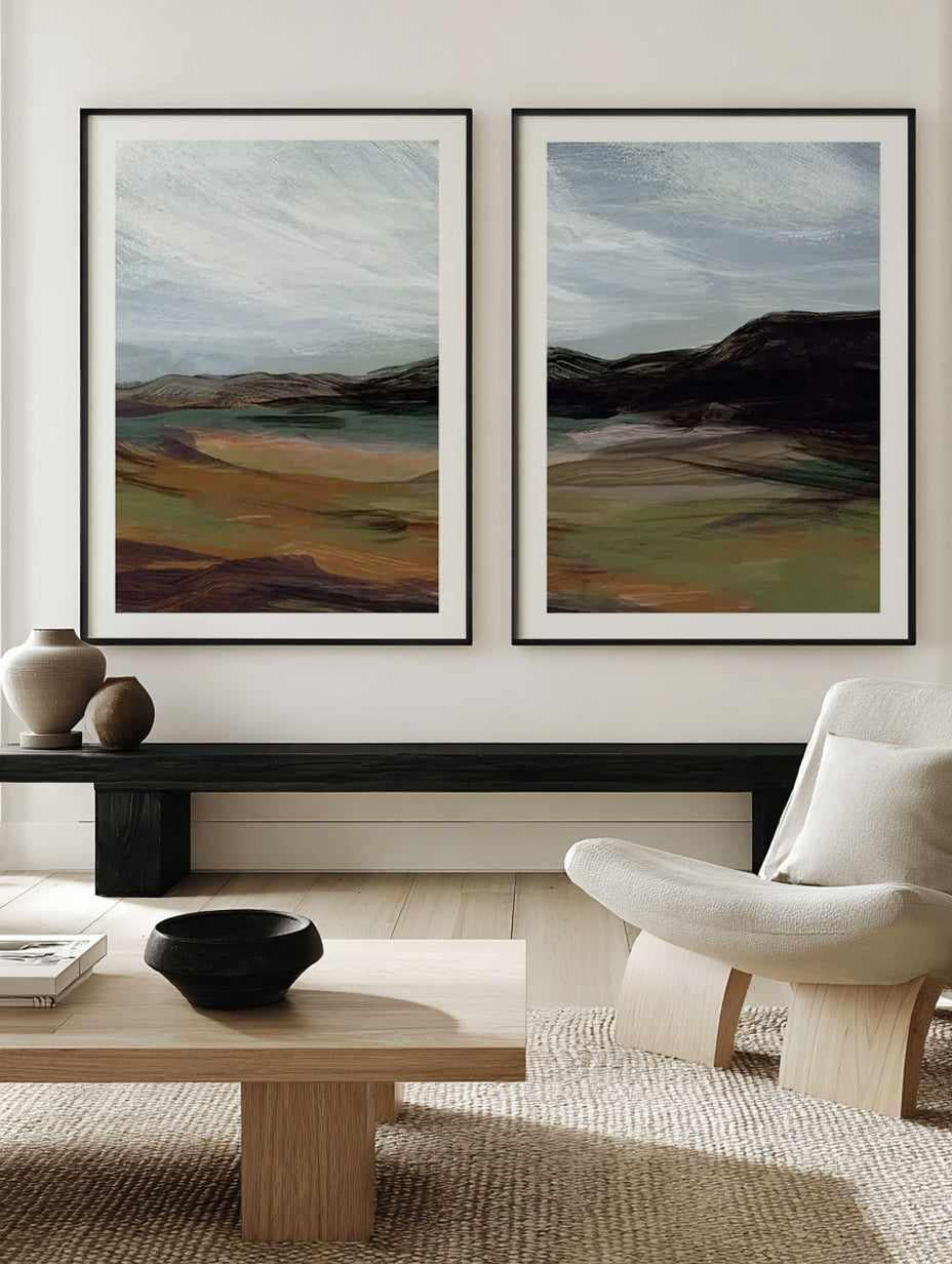Queenstown I & II Art Print Set of 2 | Matching Wall Art from Olive et Oriel where you can shop wallpaper and artworks online