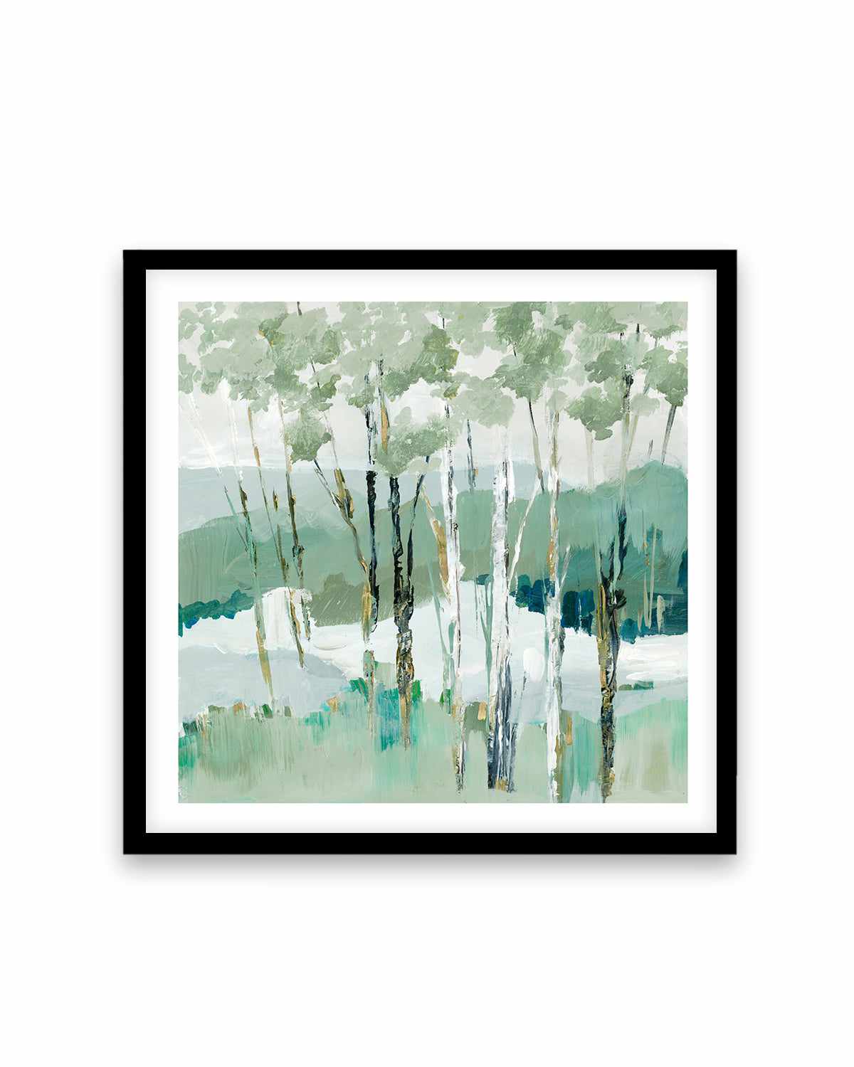 Quiet Birch Forest I Art Print