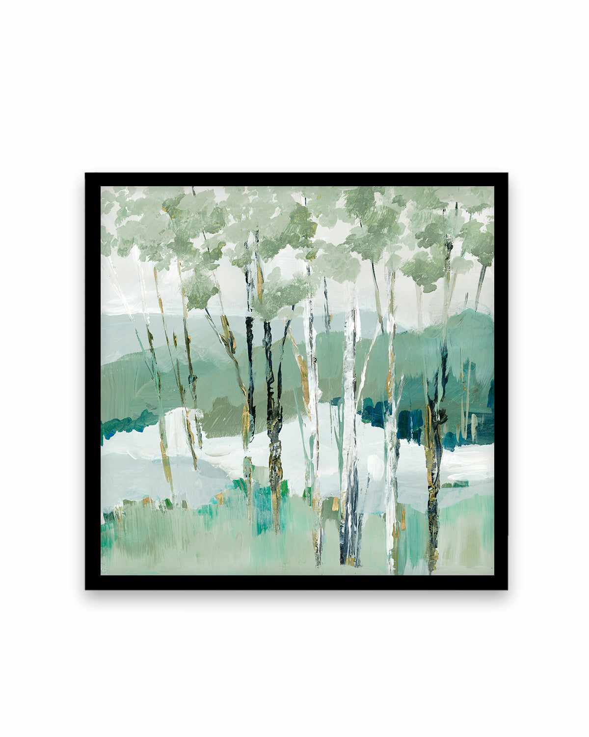 Quiet Birch Forest I Art Print