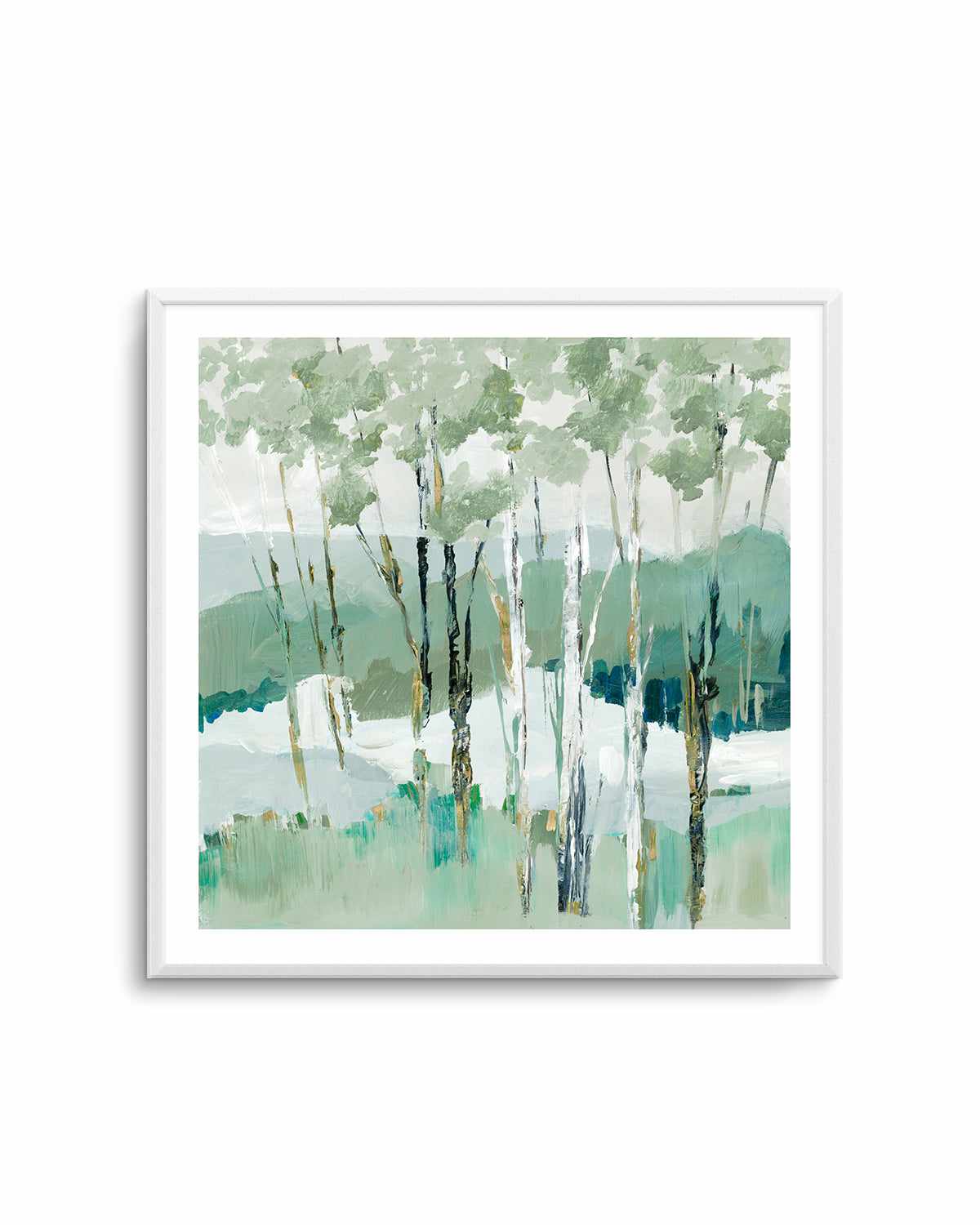 Quiet Birch Forest I Art Print