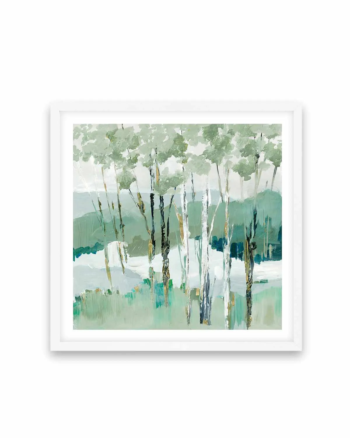 Quiet Birch Forest I Art Print from Olive et Oriel where you can shop wallpaper and artworks online