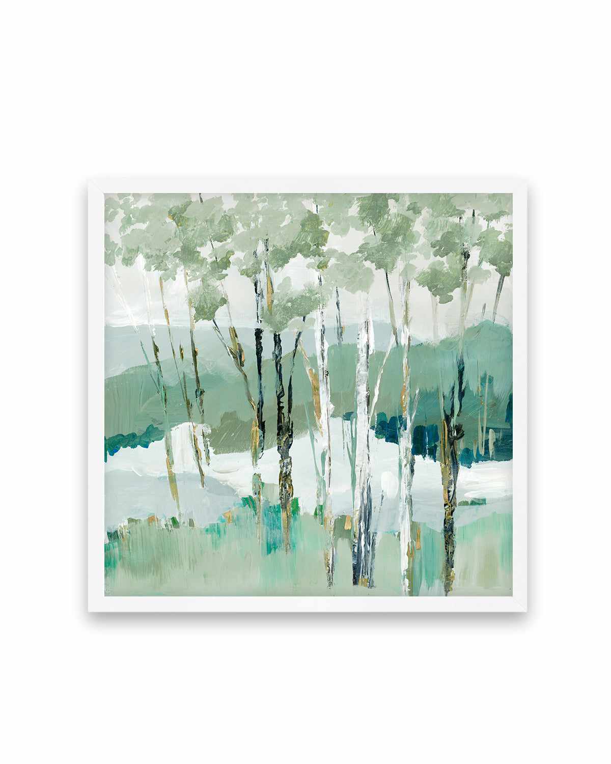 Quiet Birch Forest I Art Print