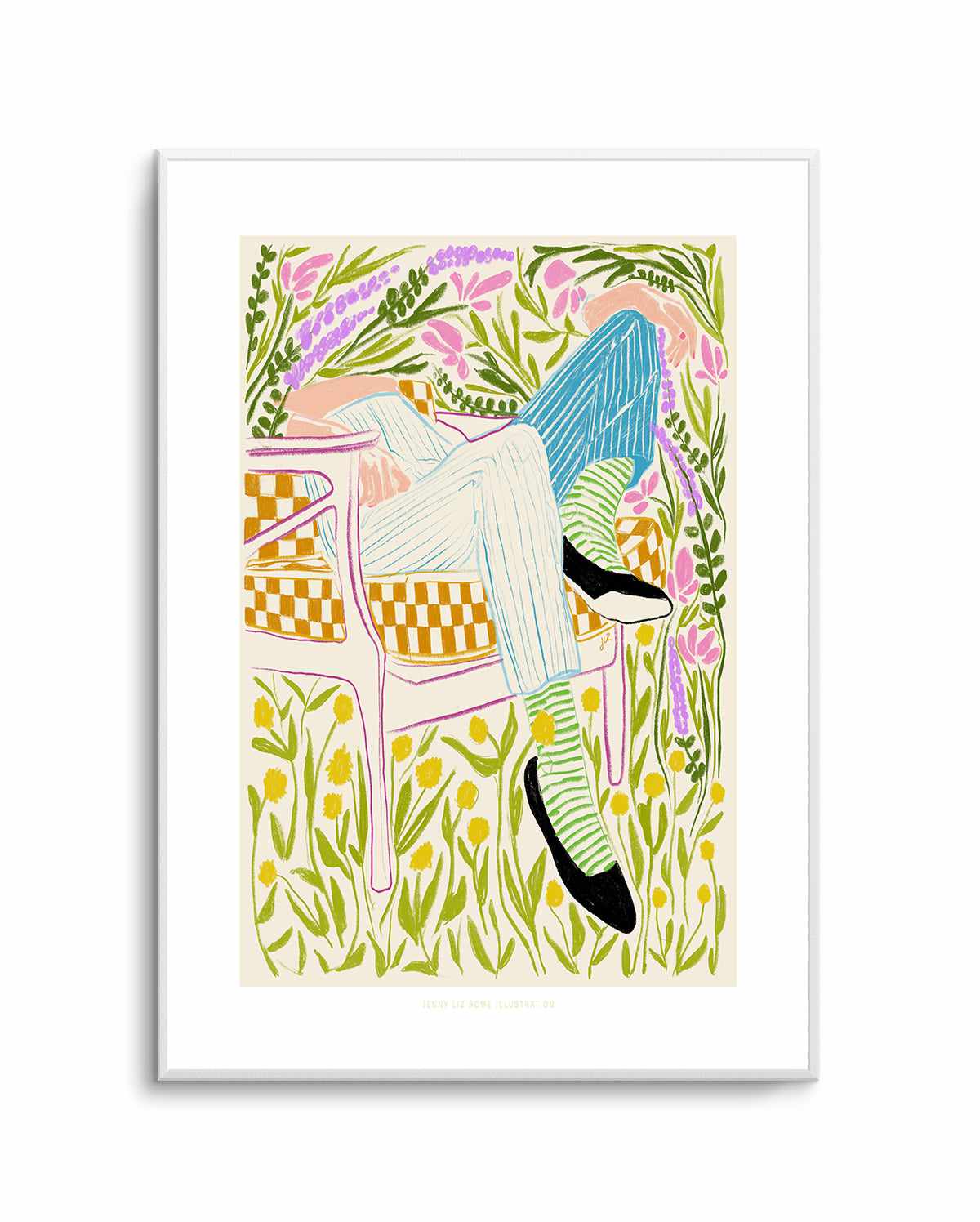 Quiet in the Garden by Jenny Liz Rome | Art Print