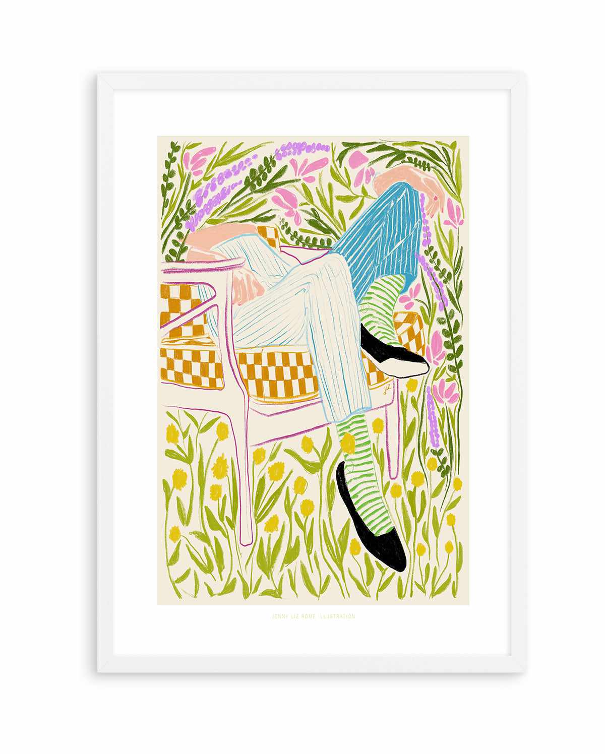 Quiet in the Garden by Jenny Liz Rome | Art Print