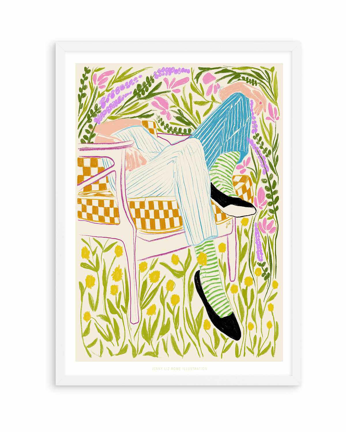 Quiet in the Garden by Jenny Liz Rome | Art Print