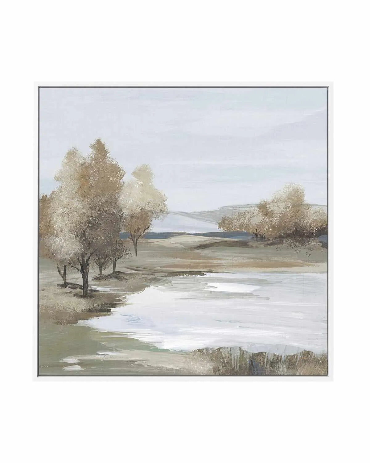 Quiet Serenity | Framed Canvas Art Print from Olive et Oriel where you can shop wallpaper and artworks online