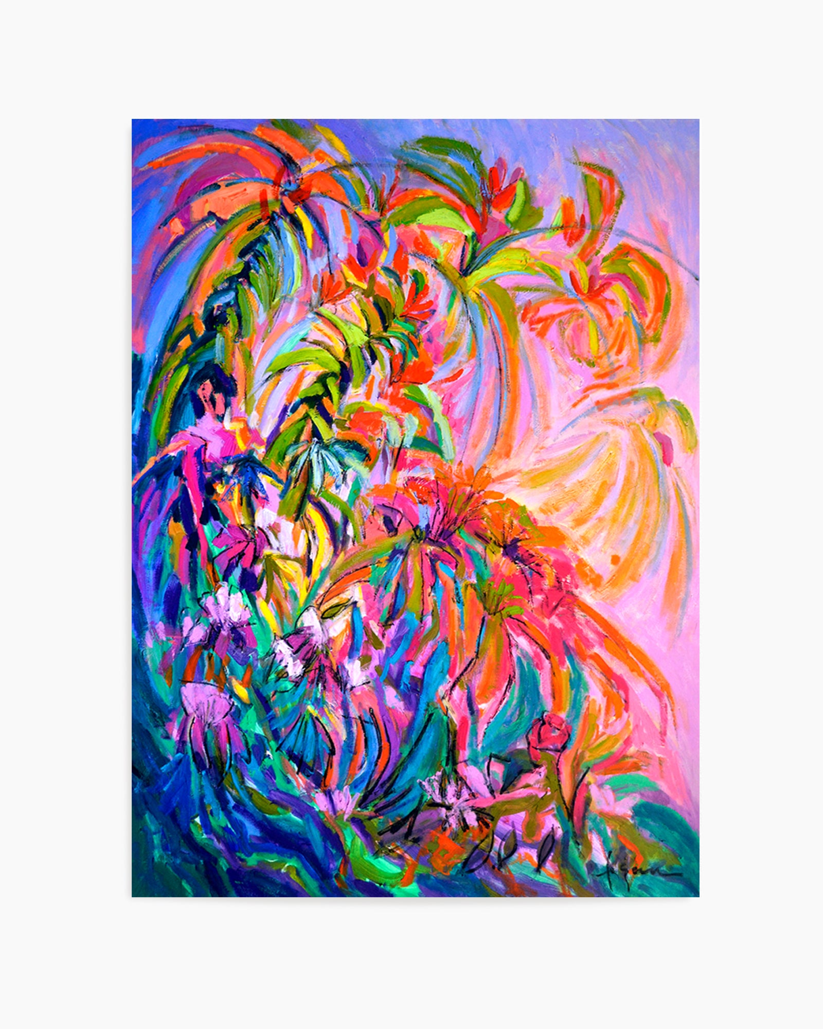 Radiant Floral Ballet by Dorothy Fagan | Art Print