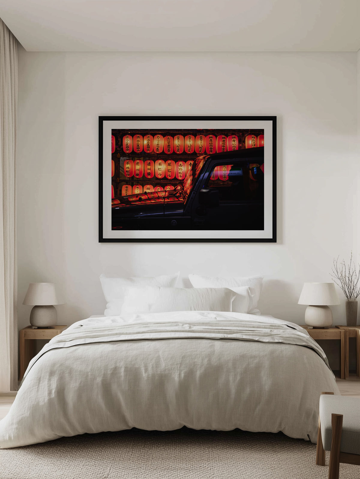 Red Lanterns Reflection by LIANG CHEN | Art Print