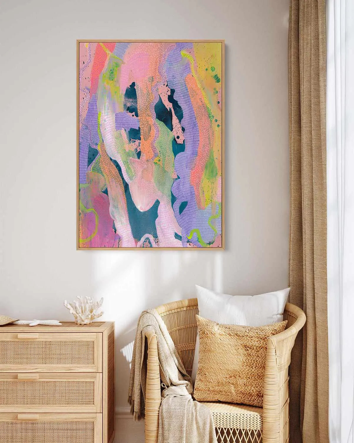 Radiance I by Laura Oczós | Framed Canvas Art Print from Olive et Oriel where you can shop wallpaper and artworks online