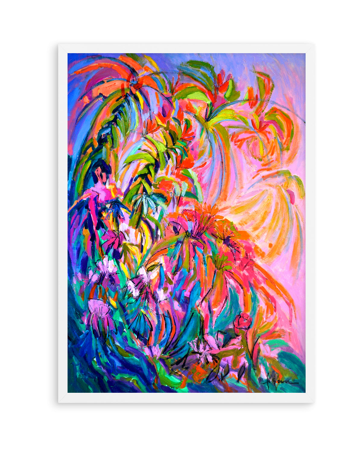 Radiant Floral Ballet by Dorothy Fagan | Art Print