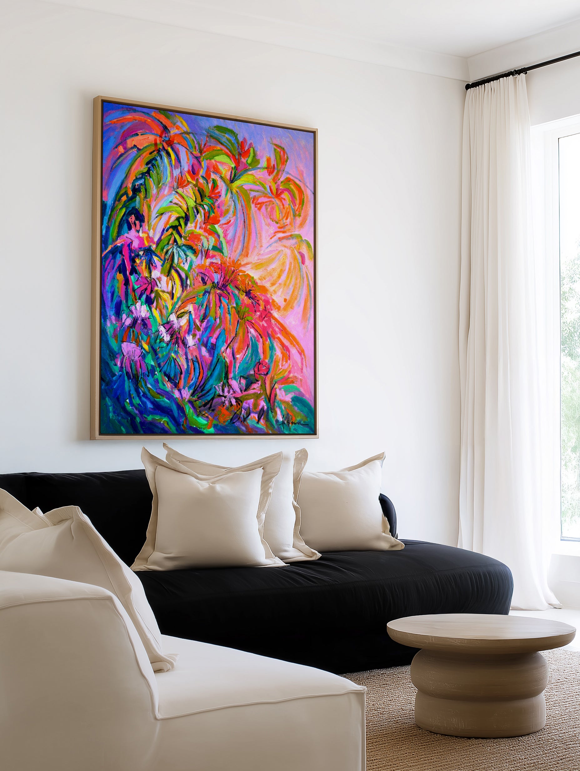 Radiant Floral Ballet by Dorothy Fagan | Framed Canvas Art Print