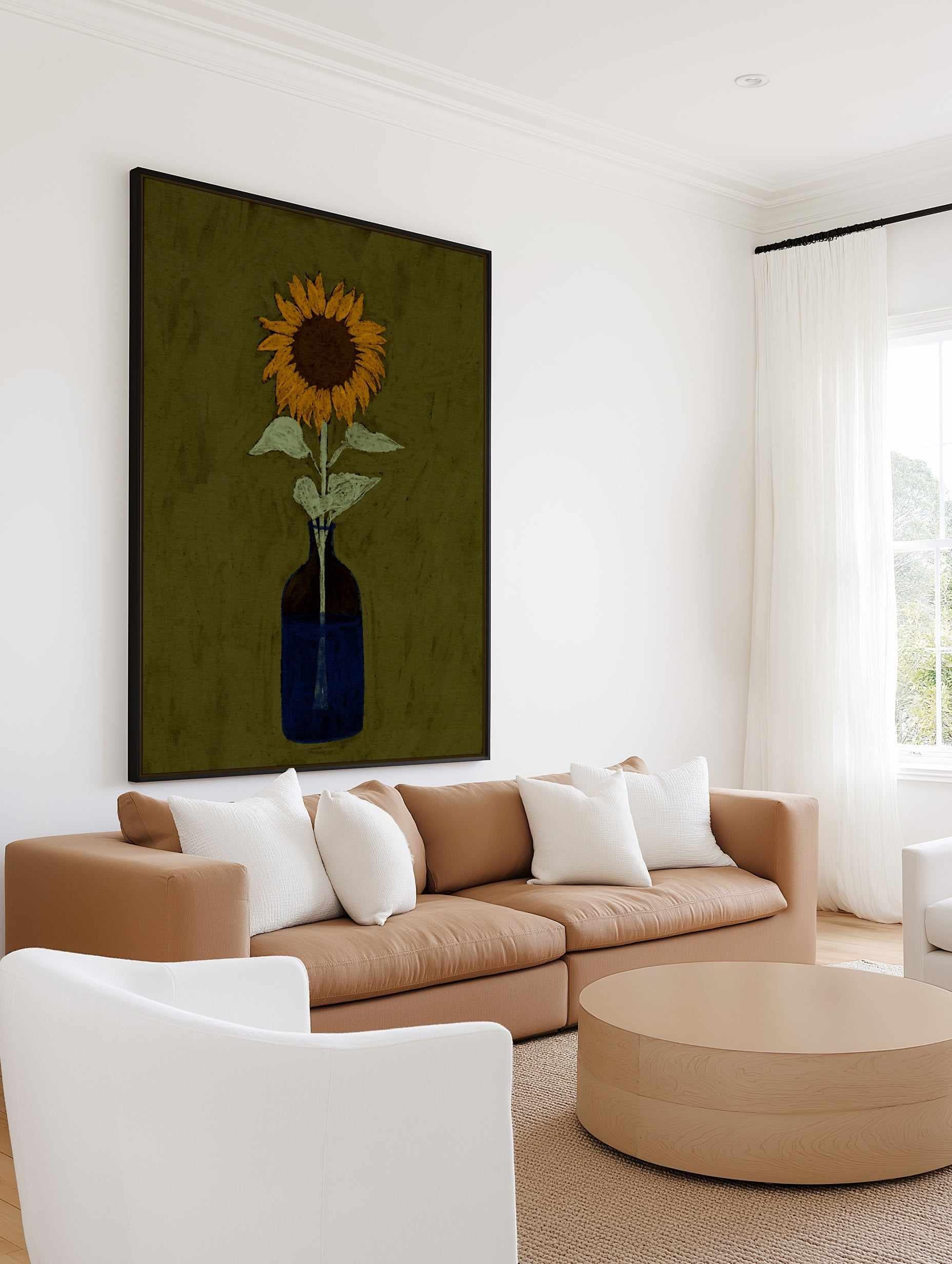 Radiant View by Shatha Al Dafai | Framed Canvas Art Print from Olive et Oriel where you can shop wallpaper and artworks online