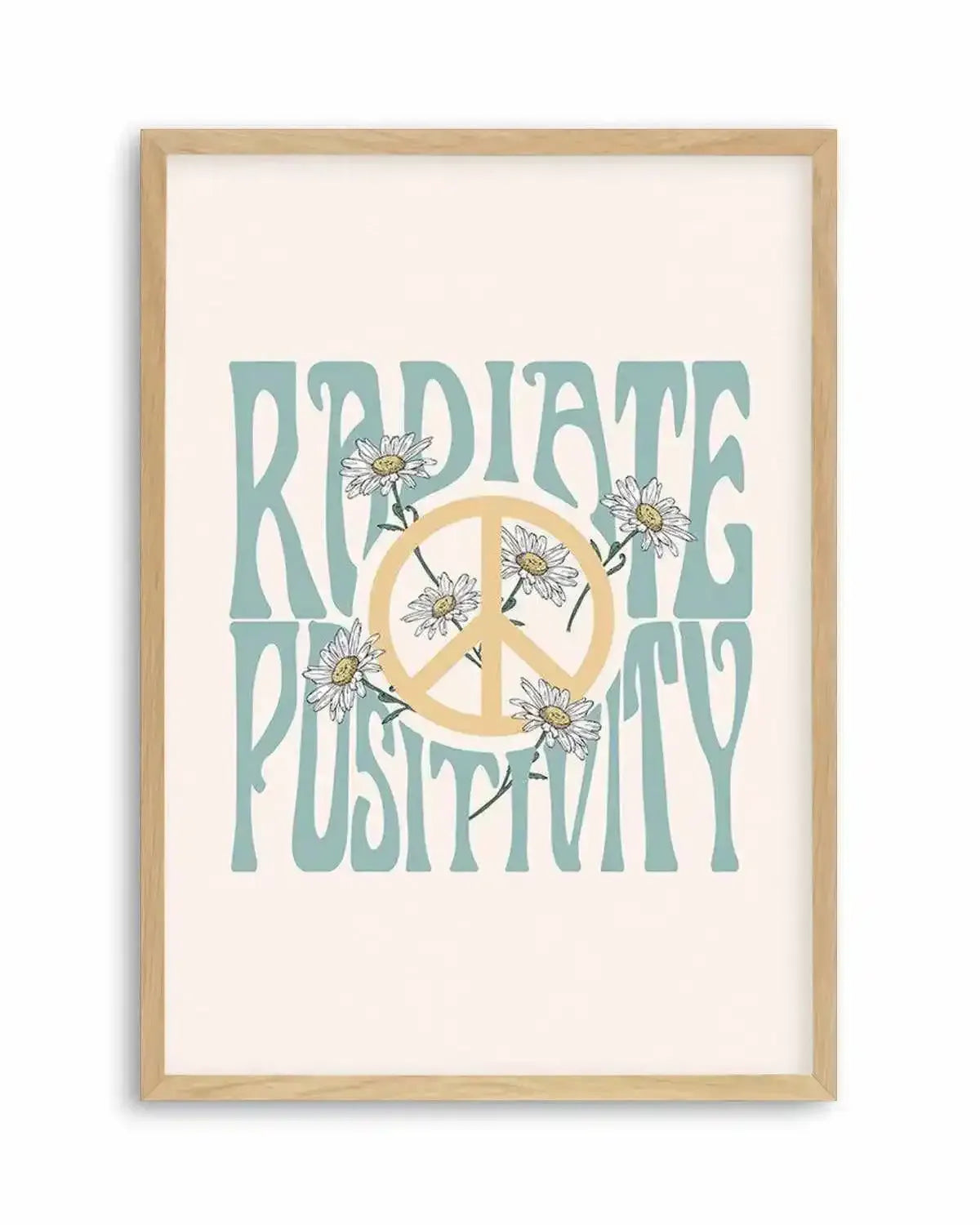 Radiate Positivity Art Print from Olive et Oriel where you can shop wallpaper and artworks online