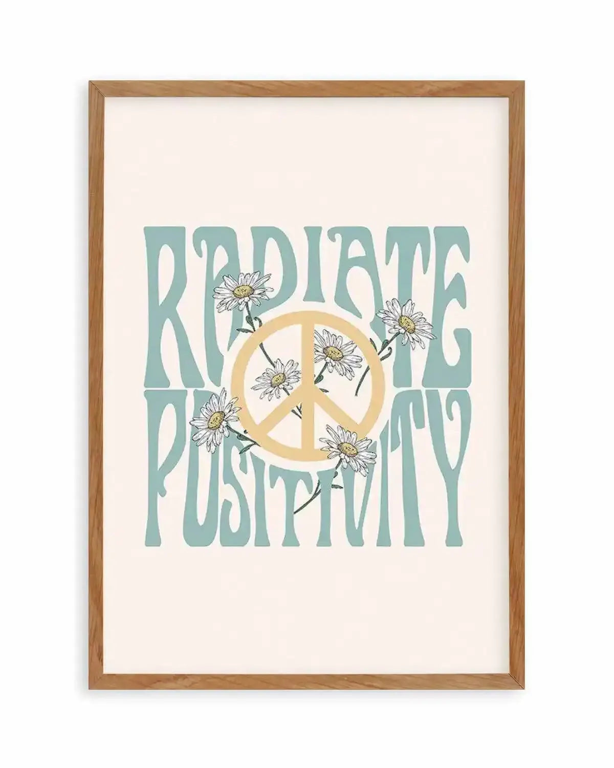 Radiate Positivity Art Print from Olive et Oriel where you can shop wallpaper and artworks online