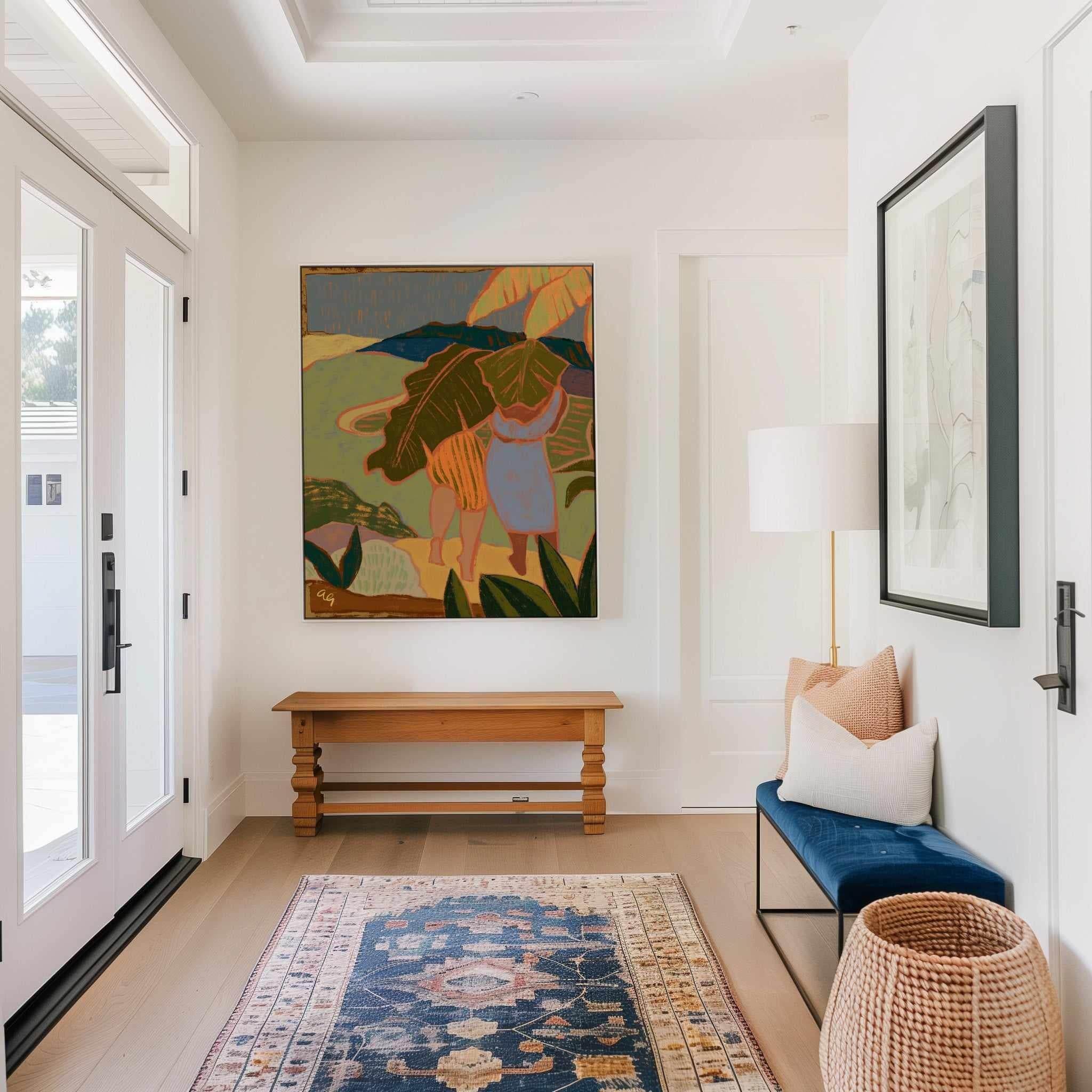 Rain In May by Arty Guava | Framed Canvas Art Print from Olive et Oriel where you can shop wallpaper and artworks online