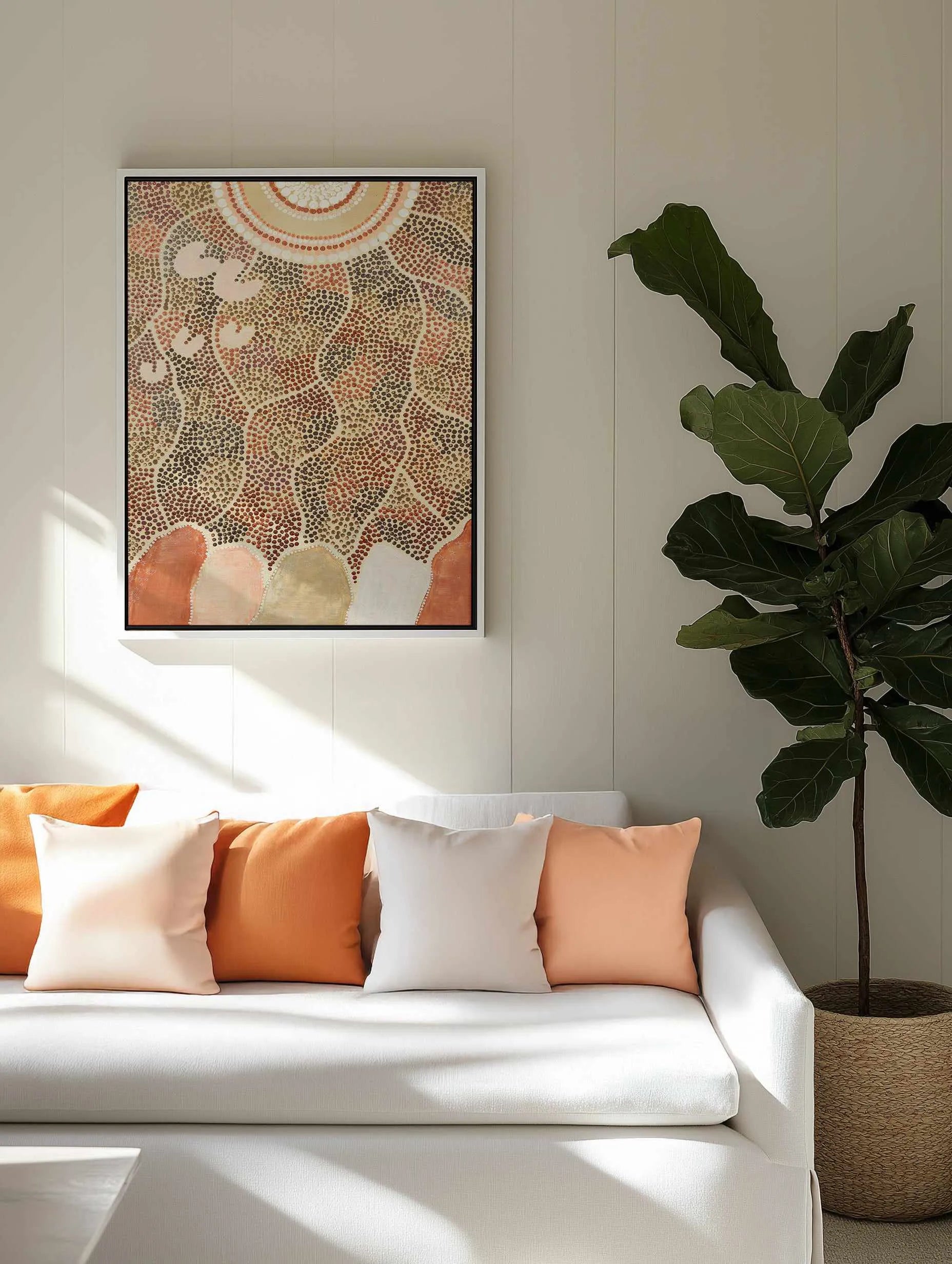 Rain by Mariah Sweetman | Framed Canvas Art Print from Olive et Oriel where you can shop wallpaper and artworks online