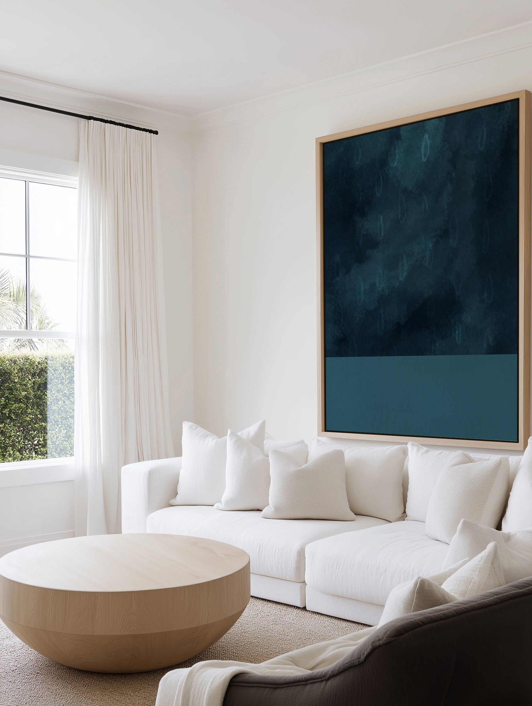 Rain by Shatha Al Dafai | Framed Canvas Art Print
