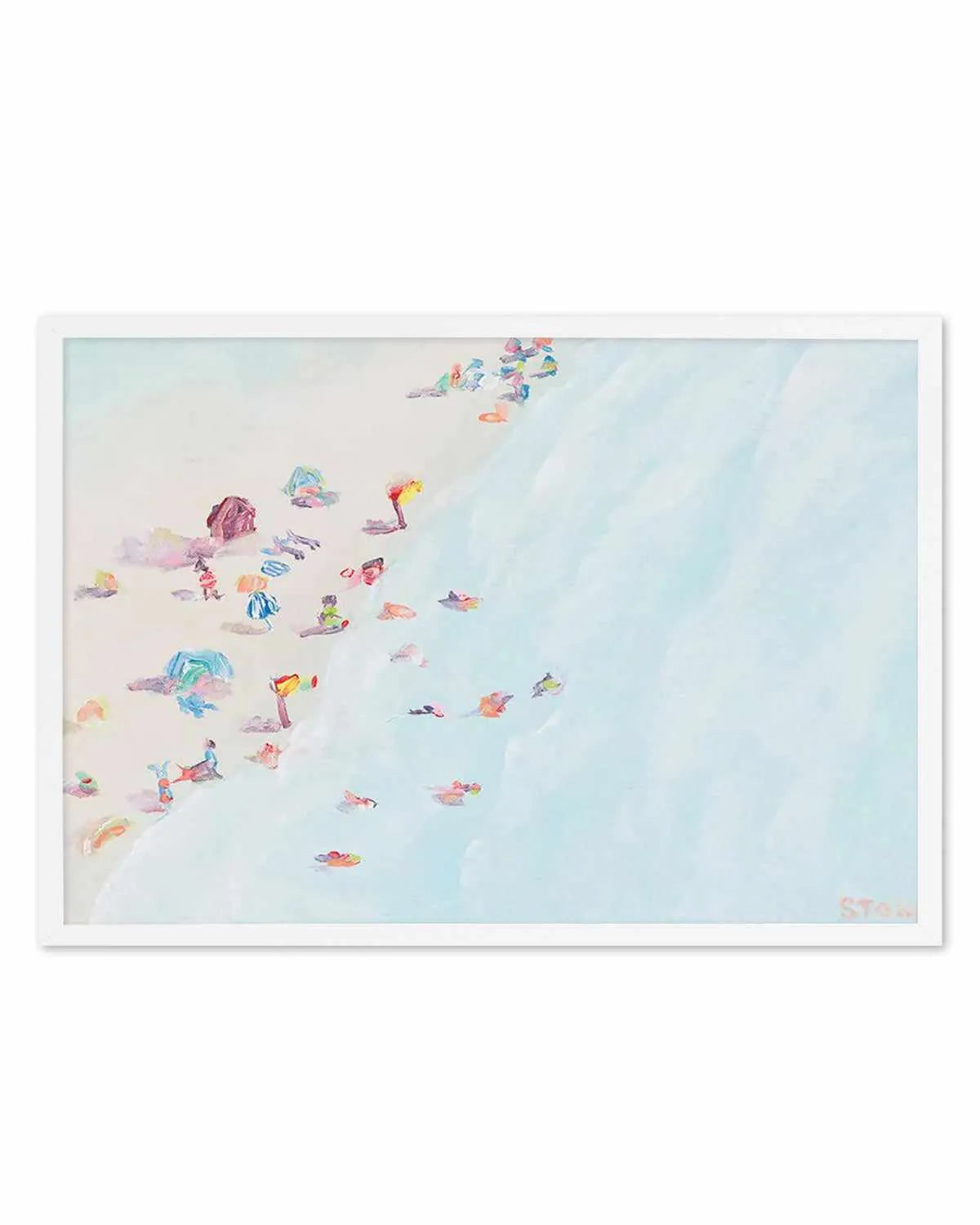 Rainbow Bay by Belinda Stone Art Print from Olive et Oriel where you can shop wallpaper and artworks online