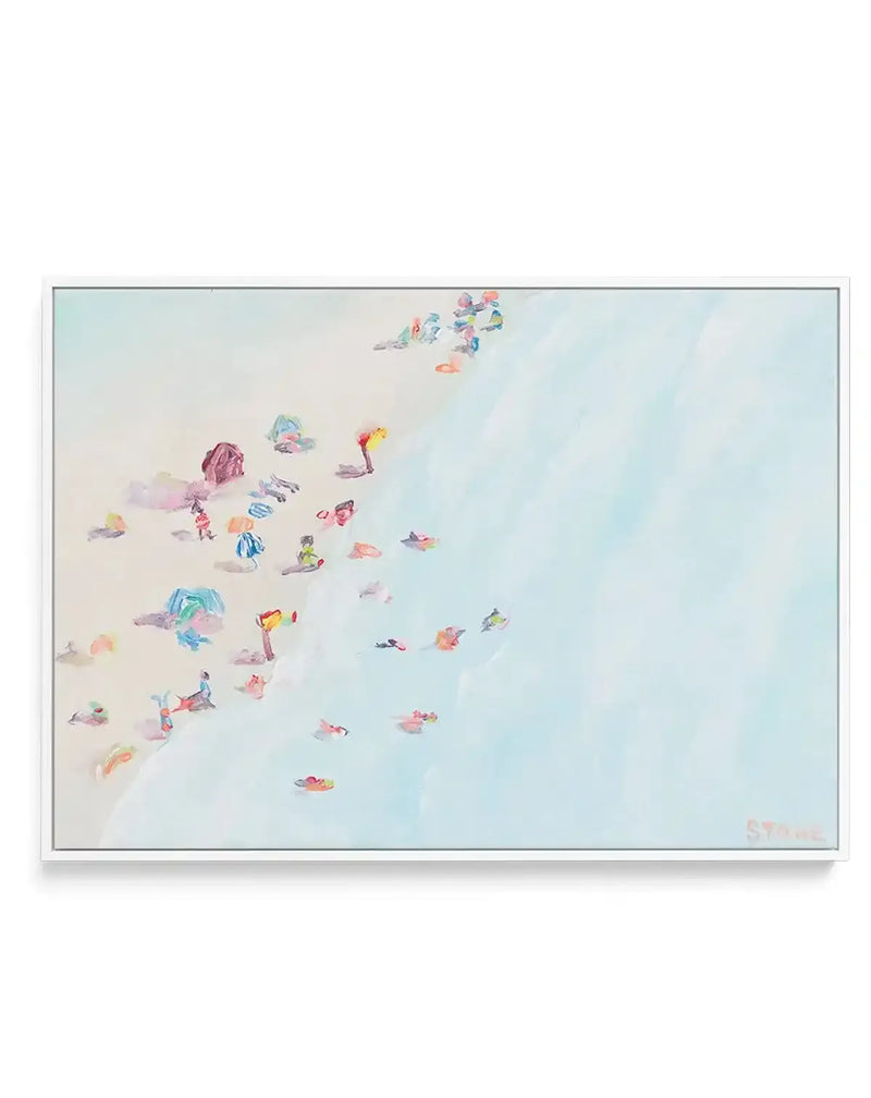 Rainbow Bay by Belinda Stone | Framed Canvas-CANVAS-You can shop wall art online with Olive et Oriel for everything from abstract art to fun kids wall art. Our beautiful modern art prints and canvas art are available from large canvas prints to wall art paintings and our proudly Australian artwork collection offers only the highest quality framed large wall art and canvas art Australia - You can buy fashion photography prints or Hampton print posters and paintings on canvas from Olive et Oriel a