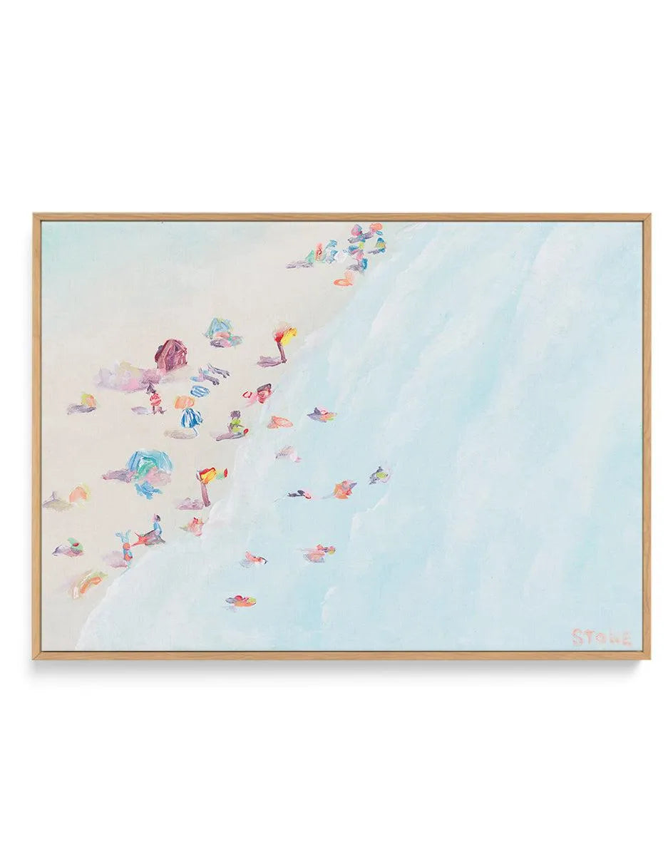 Rainbow Bay by Belinda Stone | Framed Canvas-CANVAS-You can shop wall art online with Olive et Oriel for everything from abstract art to fun kids wall art. Our beautiful modern art prints and canvas art are available from large canvas prints to wall art paintings and our proudly Australian artwork collection offers only the highest quality framed large wall art and canvas art Australia - You can buy fashion photography prints or Hampton print posters and paintings on canvas from Olive et Oriel a