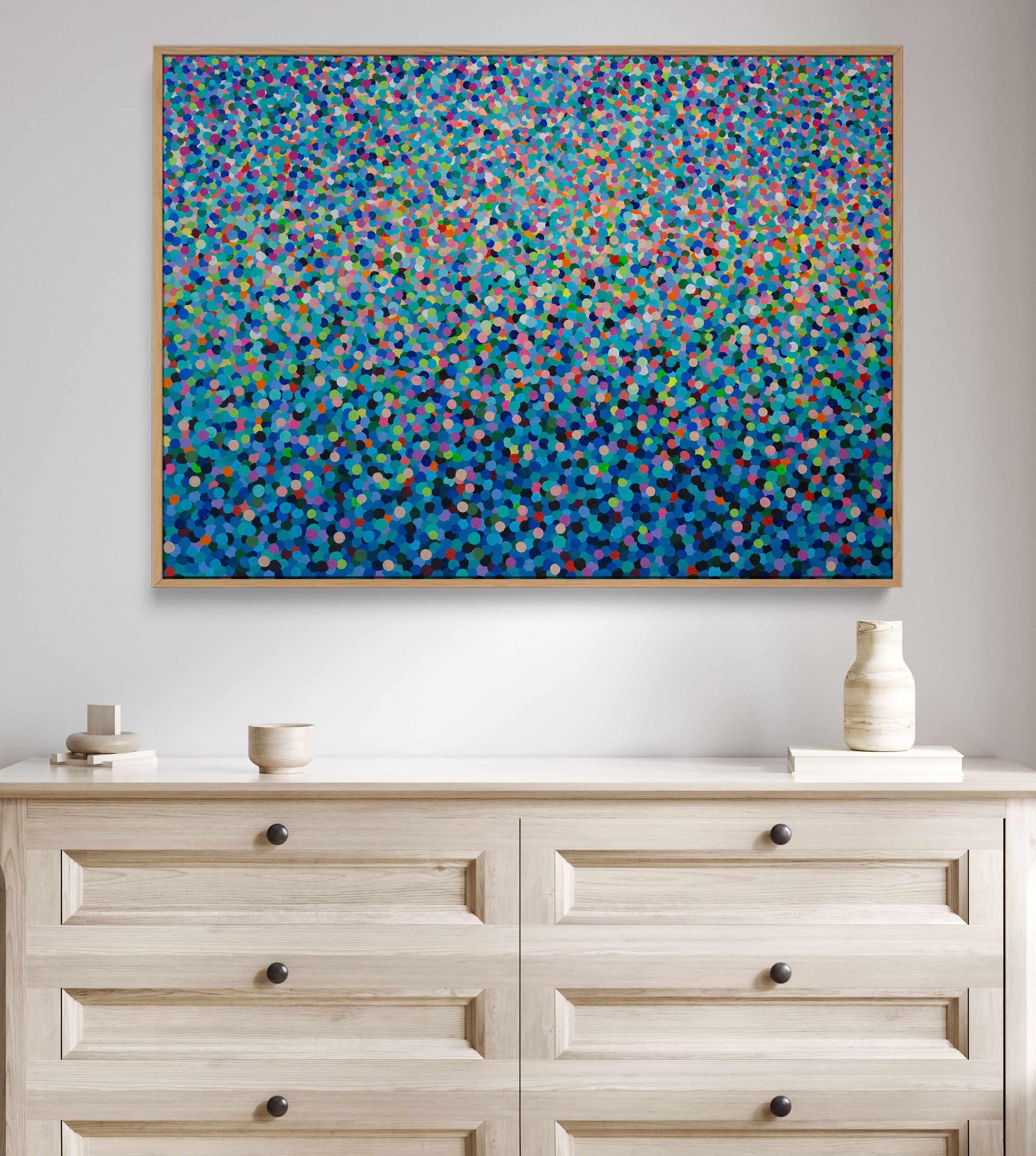 Rainbow Flow by Katherine Spiller | Framed Canvas Art Print