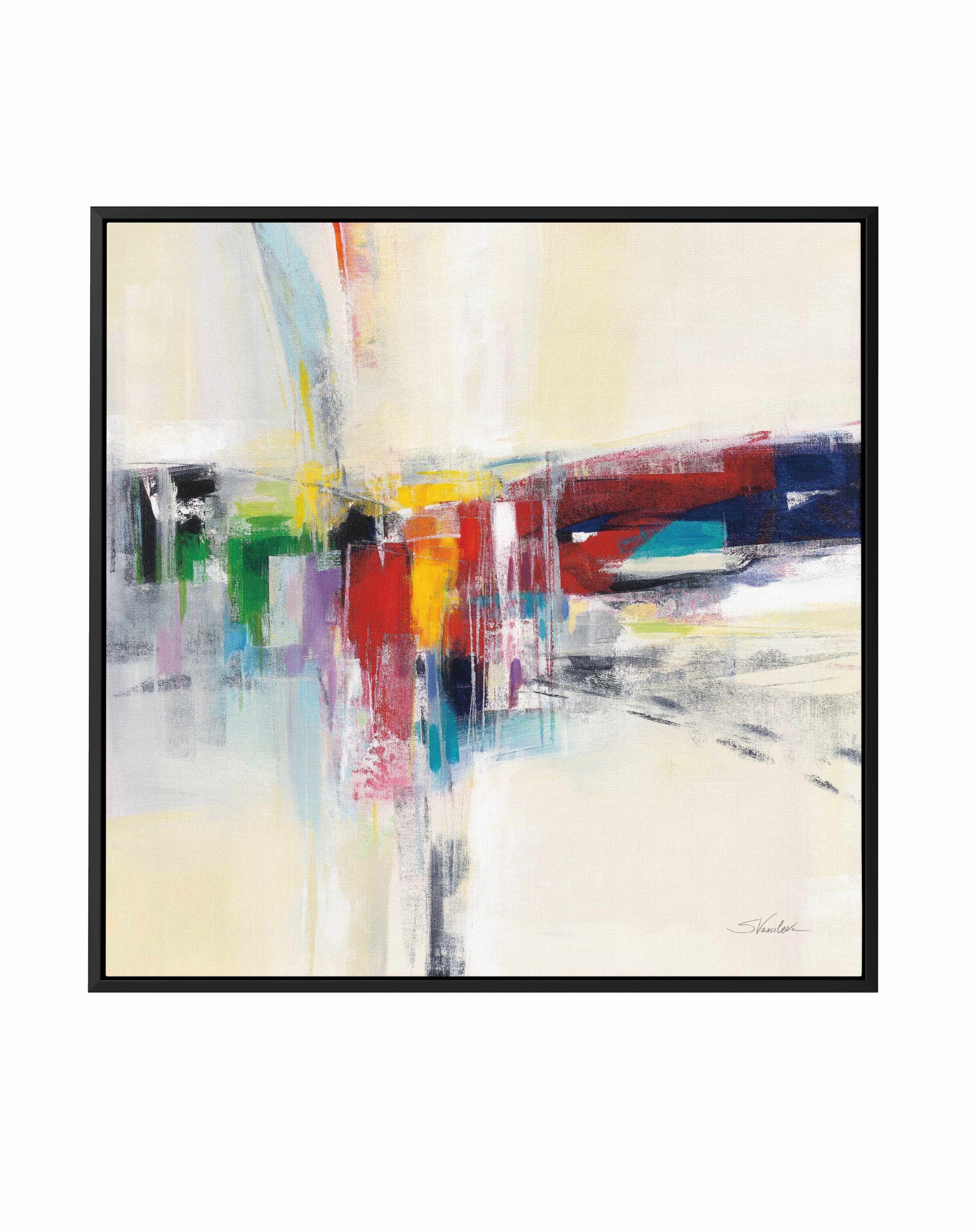 Rainbow Kaleidoscope | Framed Canvas Art Print from Olive et Oriel where you can shop wallpaper and artworks online