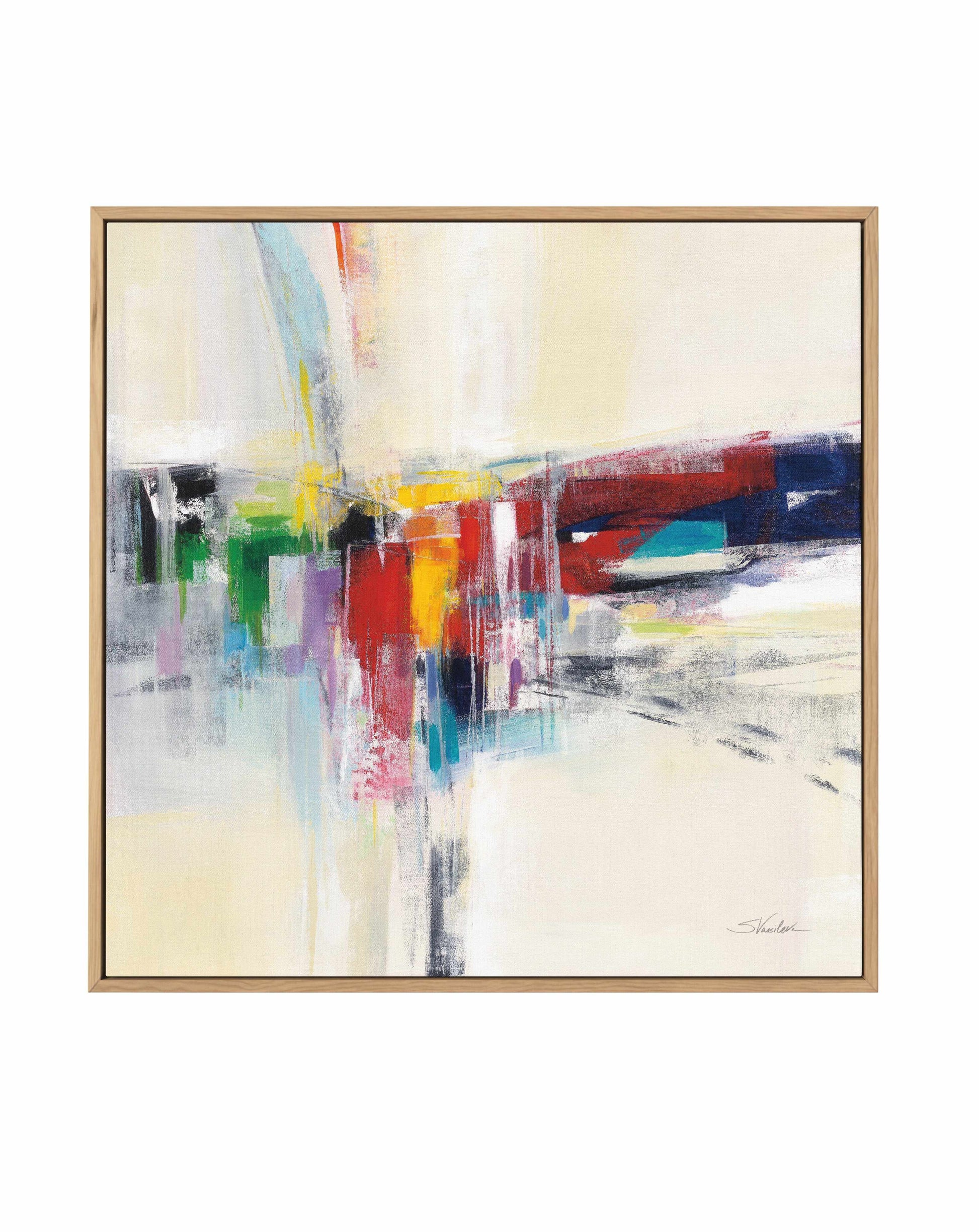 Rainbow Kaleidoscope | Framed Canvas Art Print from Olive et Oriel where you can shop wallpaper and artworks online