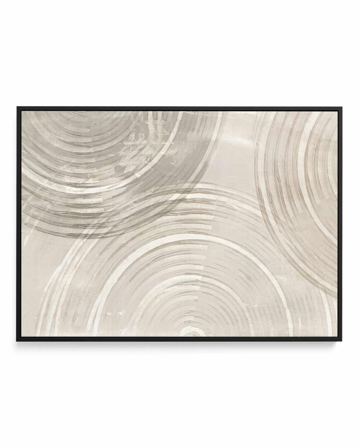 Rainbow Neutral | Framed Canvas Art Print