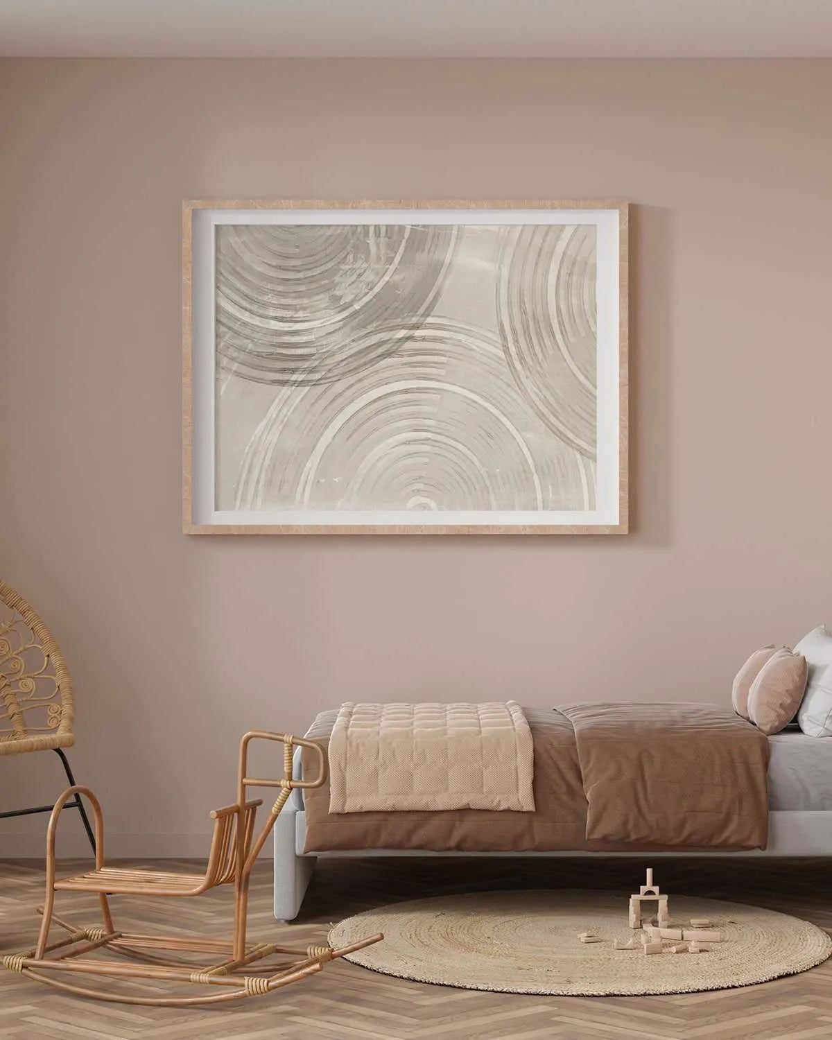Rainbow Neutral Art Print from Olive et Oriel where you can shop wallpaper and artworks online