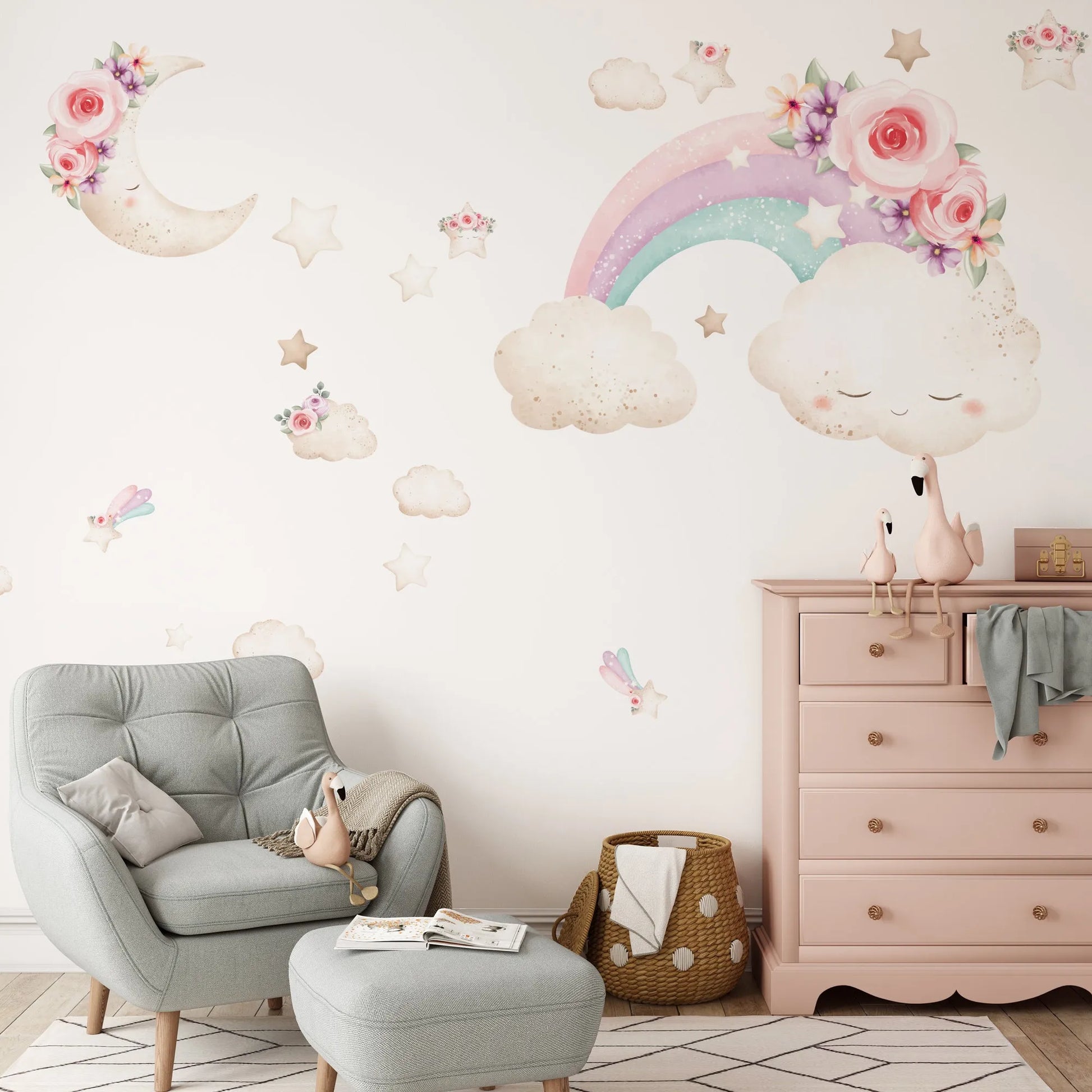 Rainbow Nights Decal Set from Olive et Oriel where you can shop wallpaper and artworks online