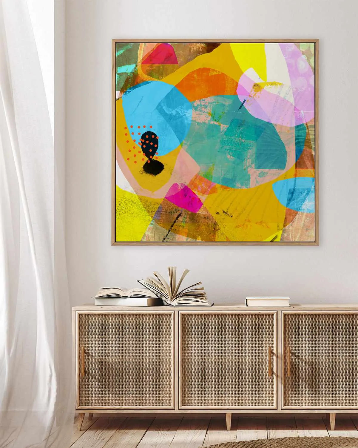 Rainbow by Antonia Tzenova | Framed Canvas Art Print from Olive et Oriel where you can shop wallpaper and artworks online