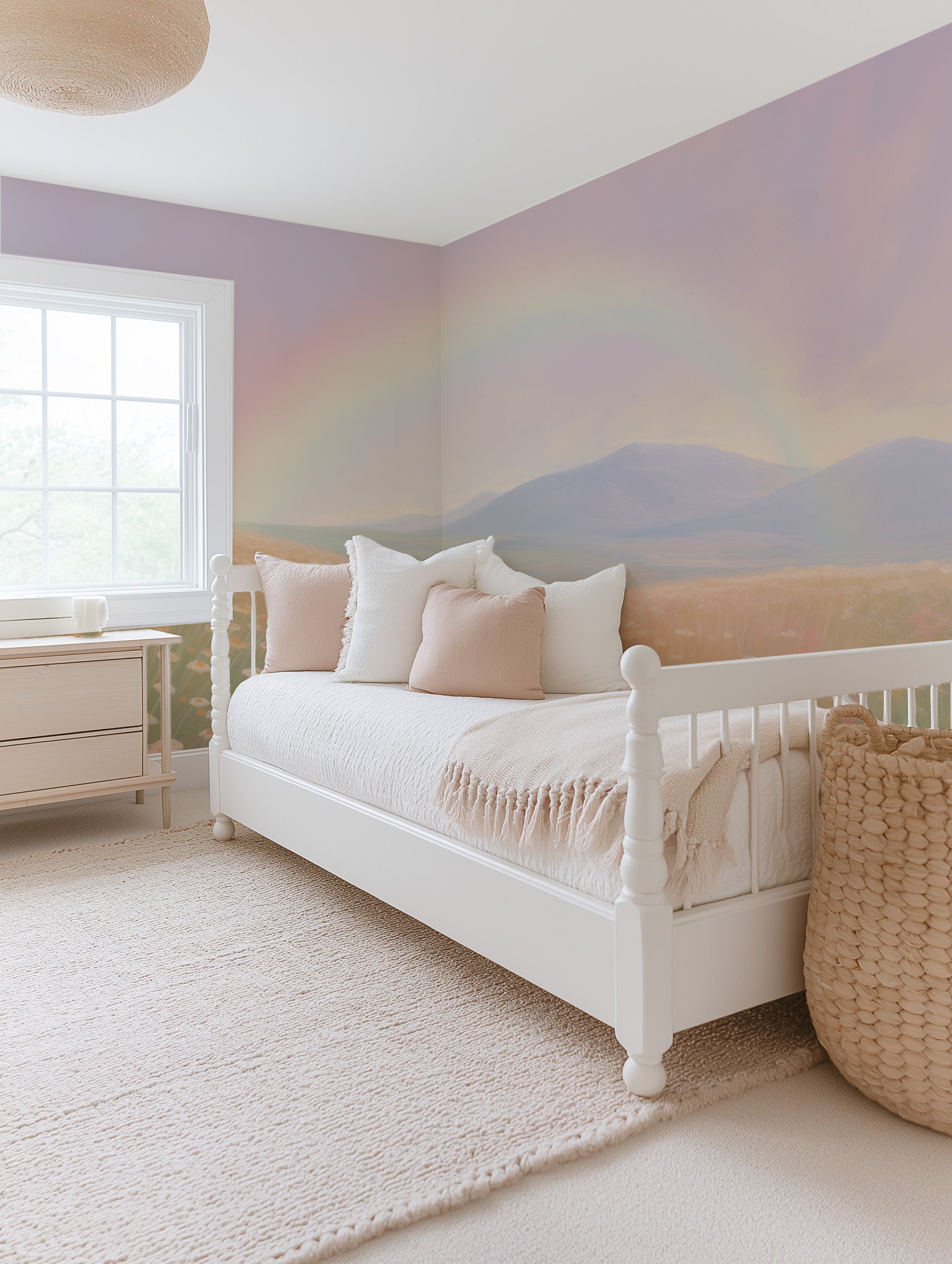 Rainbow Fields Wallpaper Mural