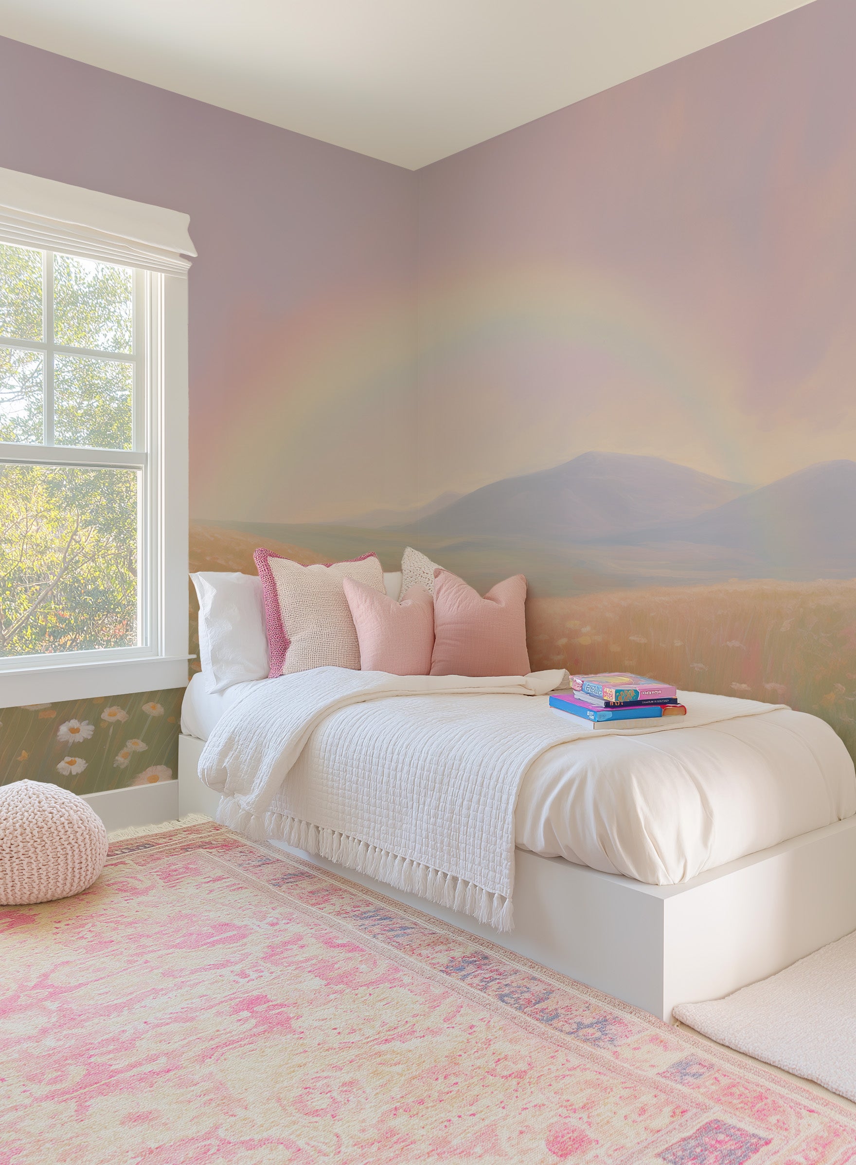 Rainbow Fields Wallpaper Mural